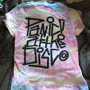 panic at the disco tye dye shirt